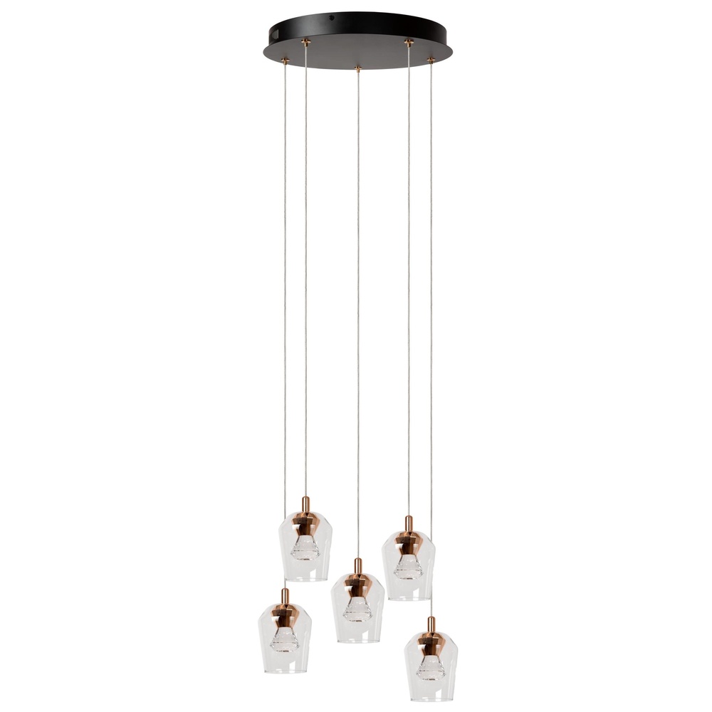 Lucide Unieke hanglampBerliane 5-lichts rond - 00430/21/60